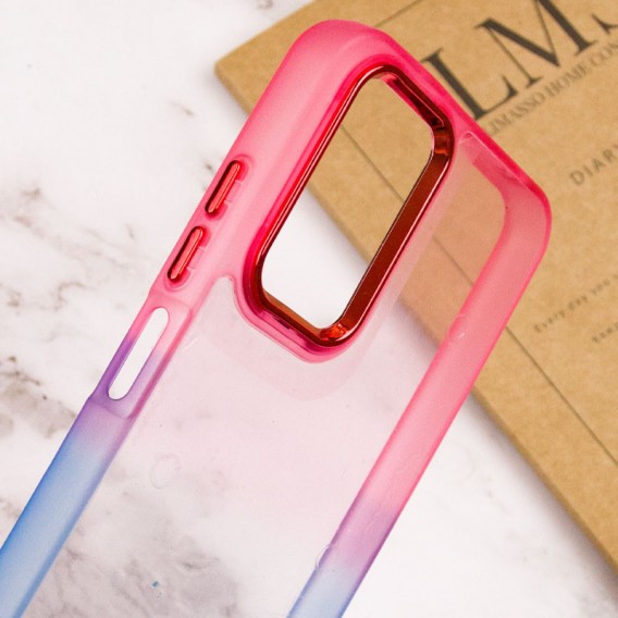 Чохол TPU+PC Fresh sip series для Xiaomi Redmi Note 10 Pro / 10 Pro Max Синій / Рожевий
