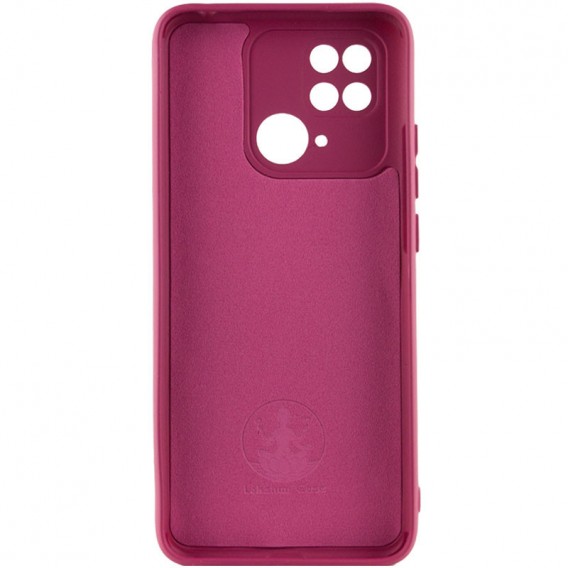 Чохол Silicone Cover Lakshmi Full Camera (A) для Xiaomi Poco C40 Бордовий / Marsala