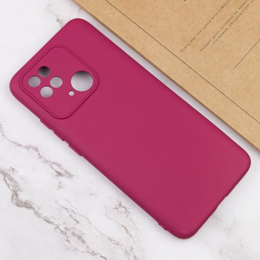 Чохол Silicone Cover Lakshmi Full Camera (A) для Xiaomi Poco C40 Бордовий / Marsala - зображення 3 