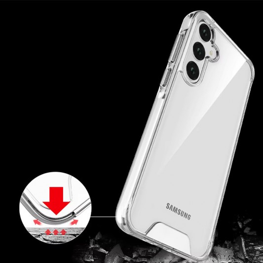Чехол TPU Space Case transparent для Samsung Galaxy A34 5G Прозрачный - изображение 3