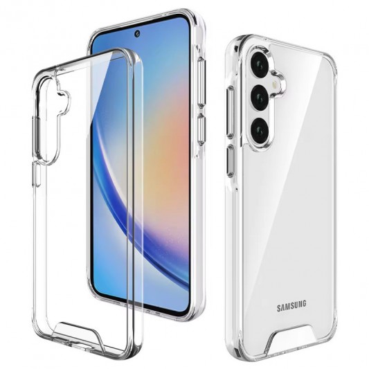 Чехол TPU Space Case transparent для Samsung Galaxy A34 5G Прозрачный - изображение 4