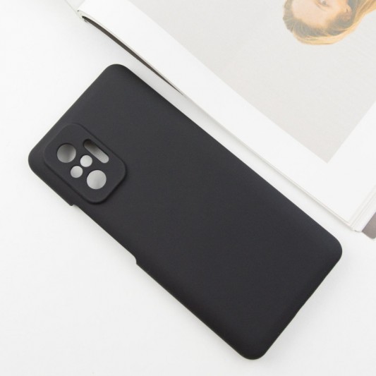 Чохол Silicone Cover Lakshmi Full Camera (AAA) для Xiaomi Redmi Note 10 Pro / 10 Pro Max Чорний / Black - зображення 1 