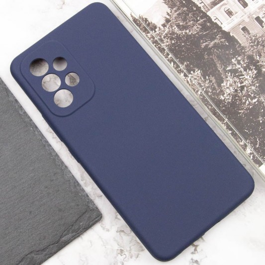 Чохол Silicone Cover Lakshmi Full Camera (AAA) для Samsung Galaxy A53 5G Темно-синій / Midnight blue - зображення 4 