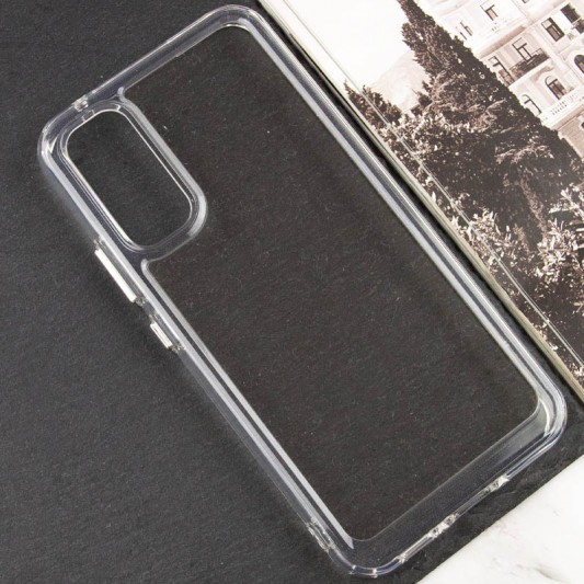 Чехол TPU+PC Clear 2.0 mm metal buttons для Samsung Galaxy A33 5G Прозрачный - изображение 5