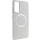 TPU чохол Bonbon Metal Style with MagSafe для Samsung Galaxy S22 Білий / White