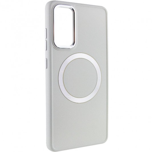 TPU чохол Bonbon Metal Style with MagSafe для Samsung Galaxy S22 Білий / White