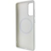 TPU чохол Bonbon Metal Style with MagSafe для Samsung Galaxy S22 Білий / White