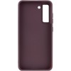 TPU чохол Bonbon Metal Style with MagSafe для Samsung Galaxy S22 Бордовий / Plum