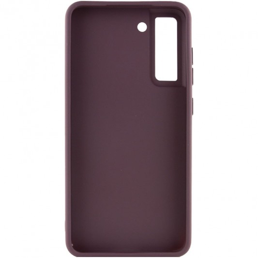 TPU чохол Bonbon Metal Style with MagSafe для Samsung Galaxy S22 Бордовий / Plum - зображення 2 