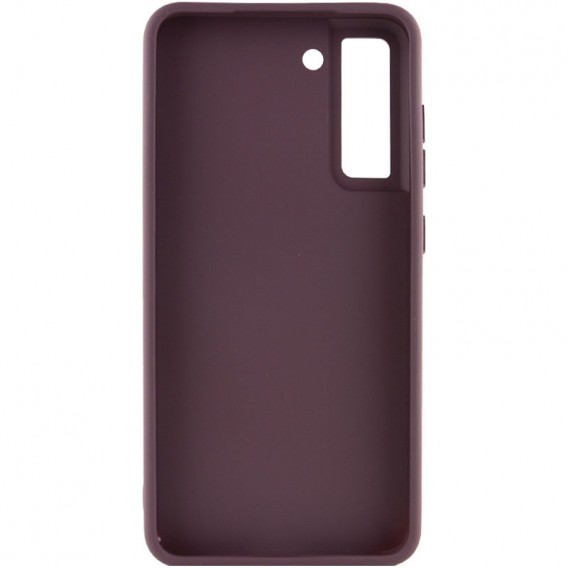 TPU чохол Bonbon Metal Style with MagSafe для Samsung Galaxy S22 Бордовий / Plum