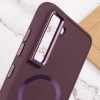 TPU чохол Bonbon Metal Style with MagSafe для Samsung Galaxy S22 Бордовий / Plum