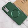 TPU чохол Bonbon Metal Style with MagSafe для Samsung Galaxy S22 Зелений / Army Green