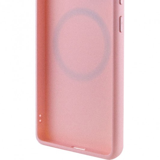 TPU чохол Bonbon Metal Style with MagSafe для Samsung Galaxy S22 Рожевий / Light Pink - зображення 3 