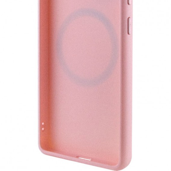 TPU чохол Bonbon Metal Style with MagSafe для Samsung Galaxy S22 Рожевий / Light Pink