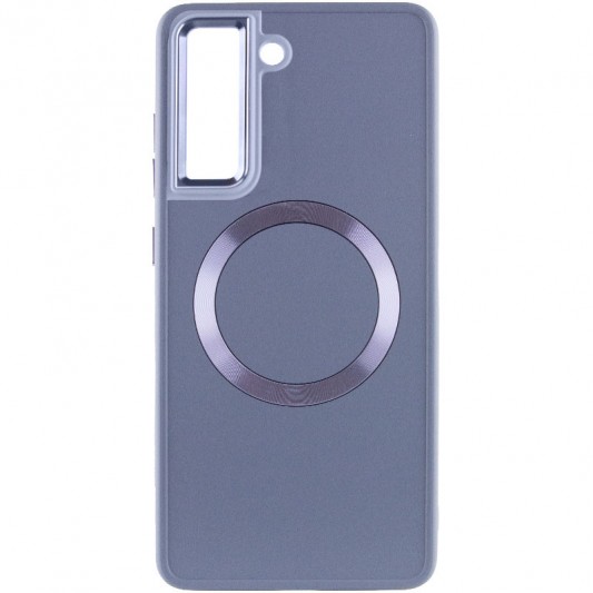 TPU чохол Bonbon Metal Style with MagSafe для Samsung Galaxy S22 Сірий / Lavender - зображення 1 