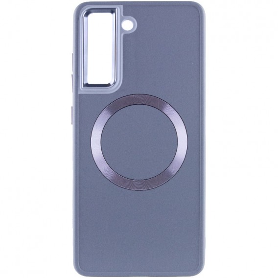 TPU чохол Bonbon Metal Style with MagSafe для Samsung Galaxy S22 Сірий / Lavender