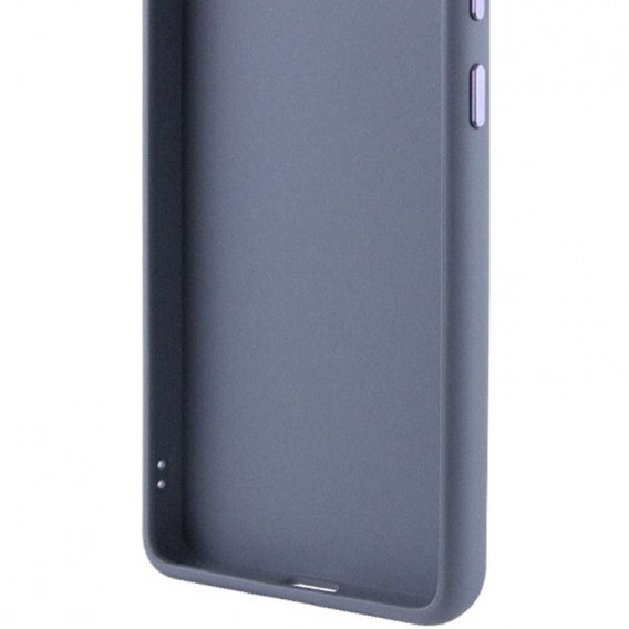 TPU чохол Bonbon Metal Style with MagSafe для Samsung Galaxy S22 Сірий / Lavender