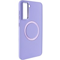 TPU чохол Bonbon Metal Style with MagSafe для Samsung Galaxy S22 Бузковий / Dasheen