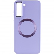TPU чехол Bonbon Metal Style with MagSafe для Samsung Galaxy S22 Сиреневый / Dasheen