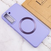 TPU чехол Bonbon Metal Style with MagSafe для Samsung Galaxy S22 Сиреневый / Dasheen
