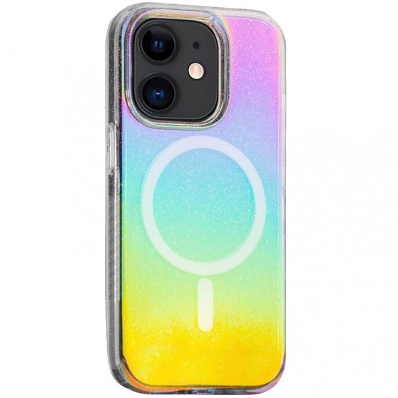 Чехол TPU Galaxy Sparkle (MagFit) для Apple iPhone 11 (6.1") Chroma+Glitter