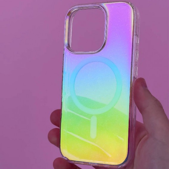 Чохол TPU Galaxy Sparkle (MagFit) для Apple iPhone 11 (6.1") Chroma+Glitter