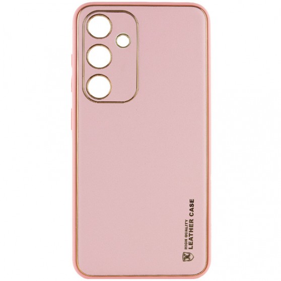 Шкіряний чохол Xshield для Samsung Galaxy S23 FE Рожевий / Pink
