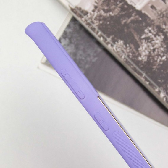 Шкіряний чохол Xshield для Samsung Galaxy S21 Ultra Бузковий / Dasheen