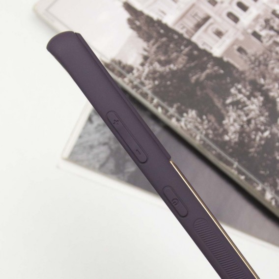 Кожаный чехол Xshield для Samsung Galaxy S21 Ultra Фиолетовый / Dark Purple