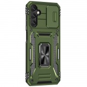 Ударопрочный чехол Camshield Army Ring для Samsung Galaxy S23 FE Оливковый / Army Green
