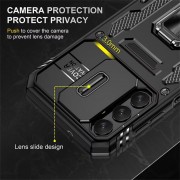 Ударопрочный чехол Camshield Army Ring для Samsung Galaxy S23 FE Черный / Black