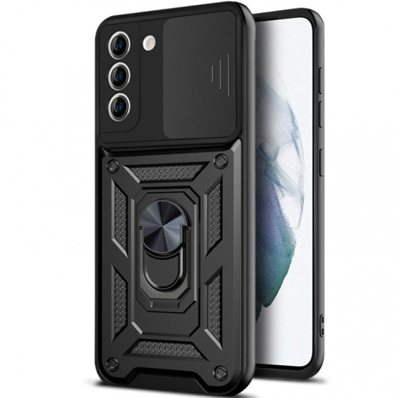 Ударопрочный чехол Camshield Serge Ring для Samsung Galaxy S22 Черный