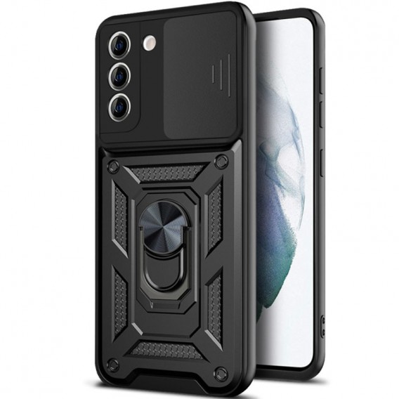 Ударостійкий чохол Camshield Serge Ring для Samsung Galaxy S22 Чорний