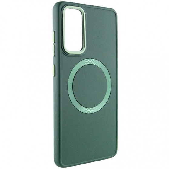 TPU чехол Bonbon Metal Style with MagSafe для Samsung Galaxy A54 5G Зеленый / Army Green