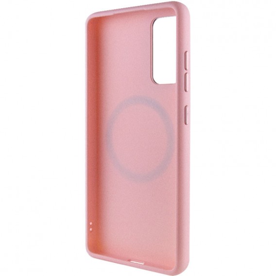 TPU чохол Bonbon Metal Style with MagSafe для Samsung Galaxy A54 5G Рожевий / Light Pink