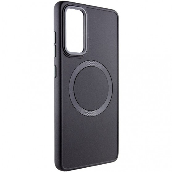 TPU чехол Bonbon Metal Style with MagSafe для Samsung Galaxy A34 5G Черный / Black