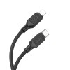Дата кабель Hoco X90 Cool silicone Type-C to Lightning 20W (1m) Black