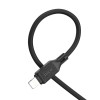 Дата кабель Hoco X90 Cool silicone Type-C to Lightning 20W (1m) Black