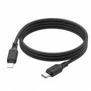 Дата кабель Hoco X90 Cool silicone Type-C to Lightning 20W (1m) Black
