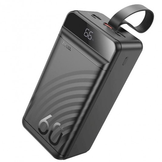 Портативний ЗП Power Bank Hoco J123C Element 22.5W+PD20W 60000 mAh Black - зображення 1 