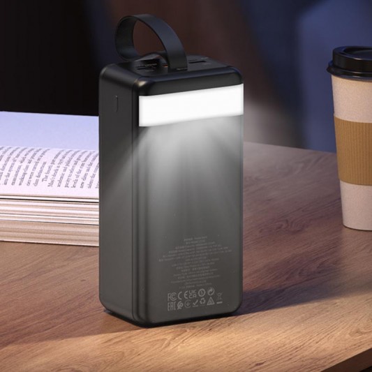 Портативний ЗП Power Bank Hoco J123C Element 22.5W+PD20W 60000 mAh Black - зображення 3 
