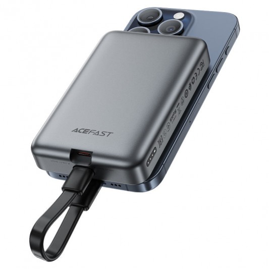 Портативное ЗУ Power Bank Acefast M10 PD30W с БЗУ 10000 mAh Black - изображение 2