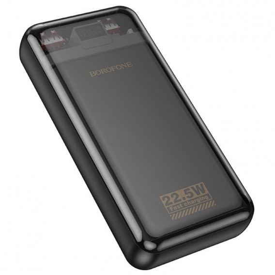 Портативний ЗП Power Bank Borofone BJ52A Power 22.5W+PD20W 20000 mAh Black - зображення 1 