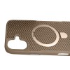 TPU+PC чохол Metal Buttons with MagSafe Carbon Ring для Apple iPhone 16 (6.1") Золотий
