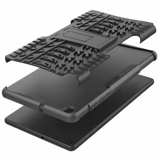 TPU+PC чехол Protector Stand для Samsung Galaxy Tab A8 10.5" (2021) Black - изображение 3