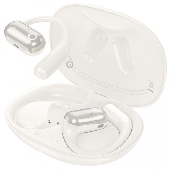 Беспроводные TWS наушники Hoco EA6 Melody Milky White