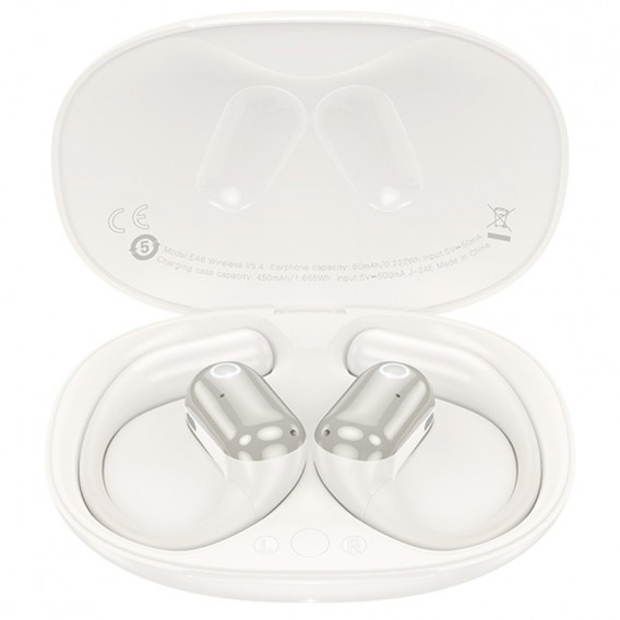 Бездротові TWS навушники Hoco EA6 Melody Milky White