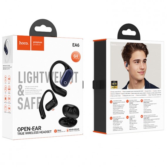 Бездротові TWS навушники Hoco EA6 Melody Black