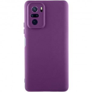 Чохол Silicone Cover Lakshmi Full Camera (AAA) для Xiaomi Redmi Note 10 / Note 10s / Poco M5s Сливовий / Purple