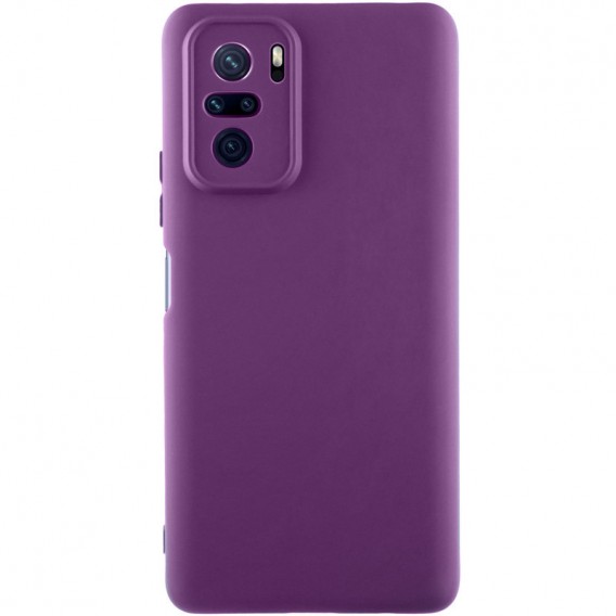 Чохол Silicone Cover Lakshmi Full Camera (AAA) для Xiaomi Redmi Note 10 / Note 10s / Poco M5s Сливовий / Purple